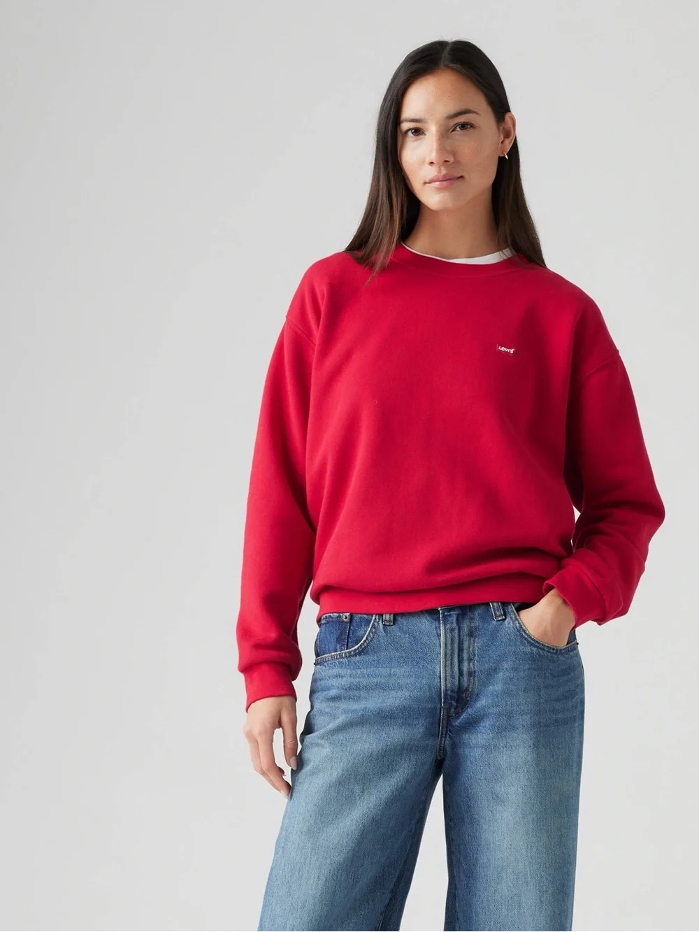 Levi's Red Crewneck Sweatshirt